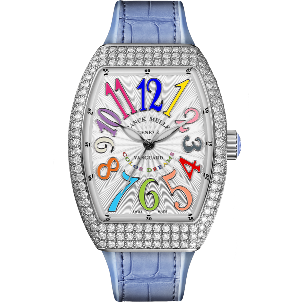 super clone FRANCK MULLER watch VANGUARD V32 COLOR DREAMS V 32 SC AT FO COL DRM D (BL) WG